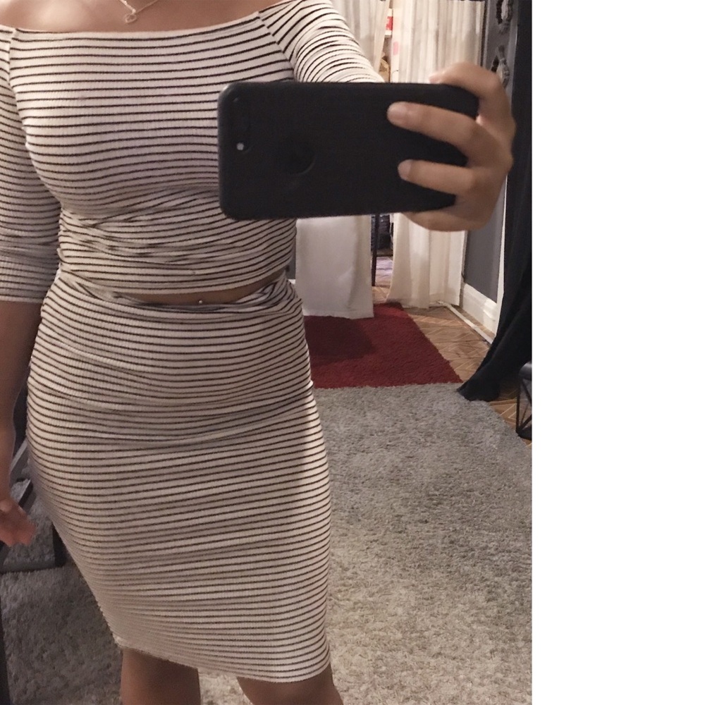 Striped two piece